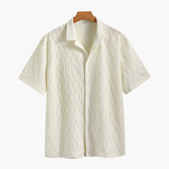 Men's Two-Piece Set Shirt and Shorts – Casual Cotton