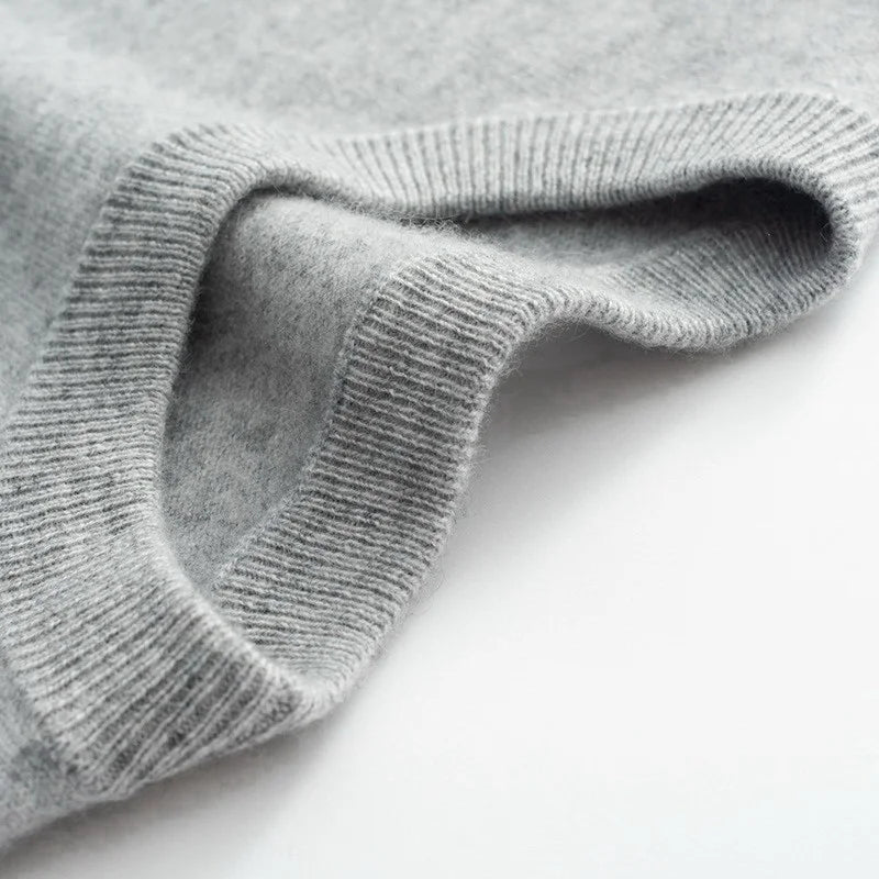 Herre T-shirt med rund hals – Finstrikket, tætsiddende pasform