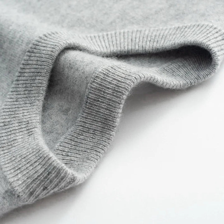 Herre T-shirt med rund hals – Finstrikket, tætsiddende pasform