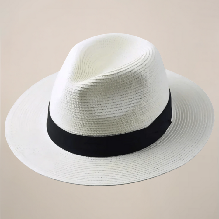 Cappello Panama in paglia da uomo – Tesa larga traspirante stile classico