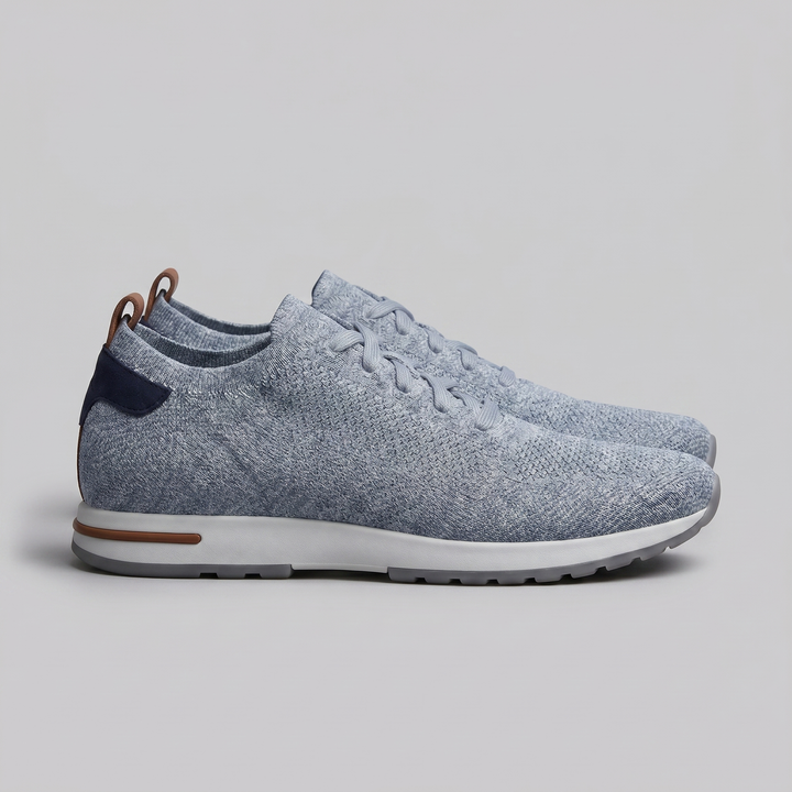 Men's Lace-Up Mesh Sneakers – Lightweight Tonal Design