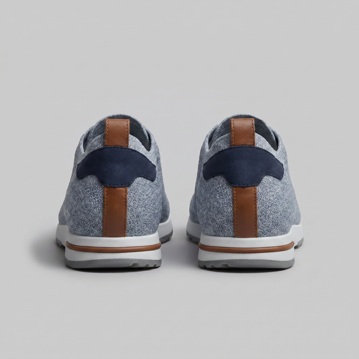 Men's Lace-Up Mesh Sneakers – Lightweight Tonal Design