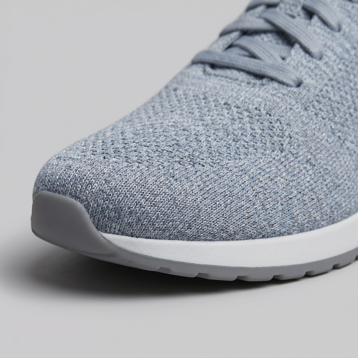 Men's Lace-Up Mesh Sneakers – Lightweight Tonal Design