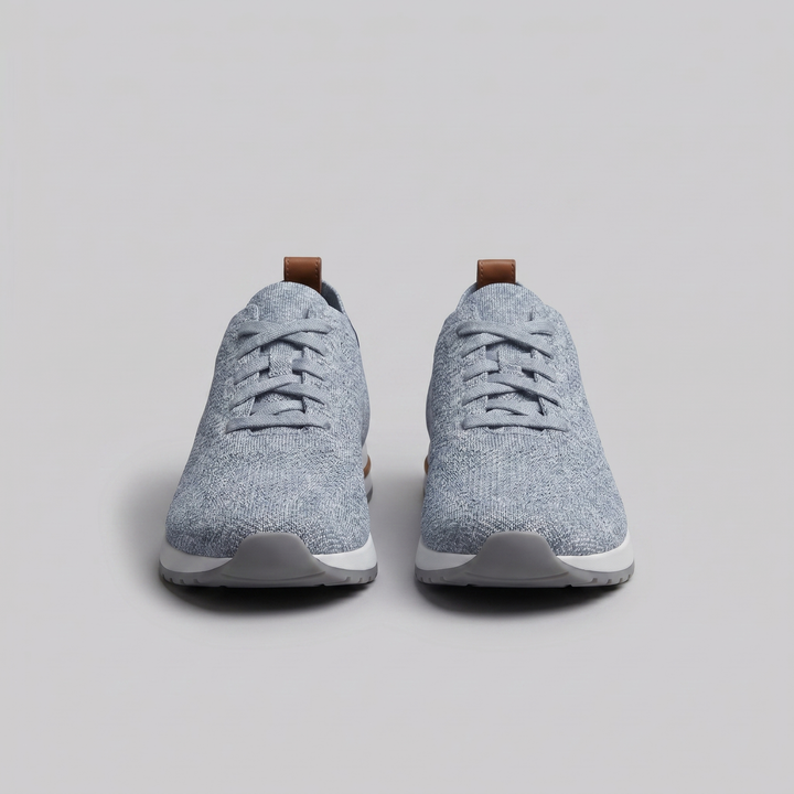 Men's Lace-Up Mesh Sneakers – Lightweight Tonal Design