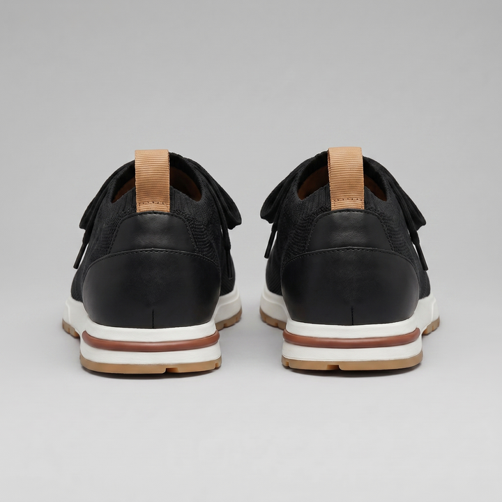 Men's Full-Grain Leather Sock Sneakers – Cashmere Lining