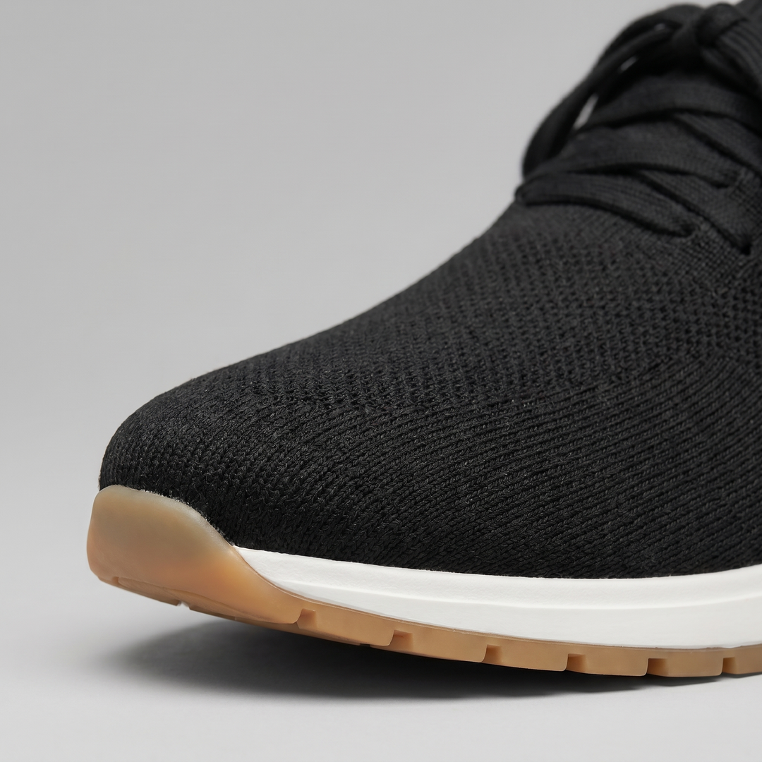 Men's Full-Grain Leather Sock Sneakers – Cashmere Lining