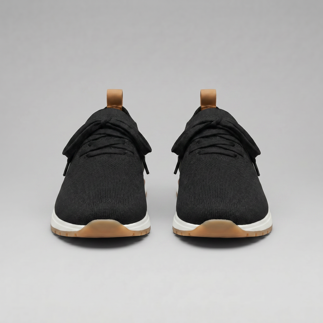 Men's Full-Grain Leather Sock Sneakers – Cashmere Lining