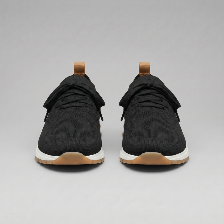 Men's Full-Grain Leather Sock Sneakers – Cashmere Lining
