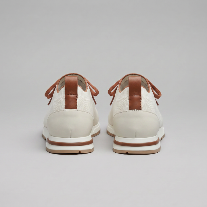Men's Full-Grain Leather Sock Sneakers – Cashmere Lining