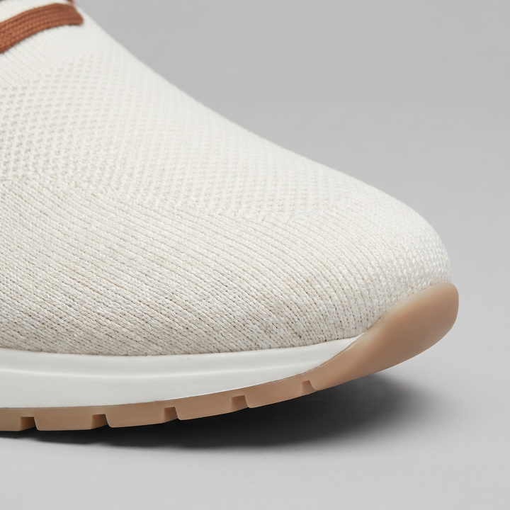 Men's Full-Grain Leather Sock Sneakers – Cashmere Lining