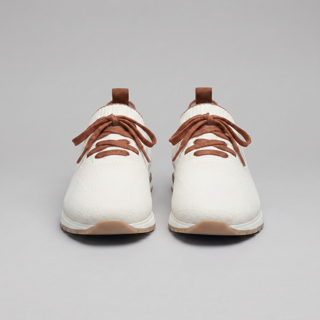 Men's Full-Grain Leather Sock Sneakers – Cashmere Lining