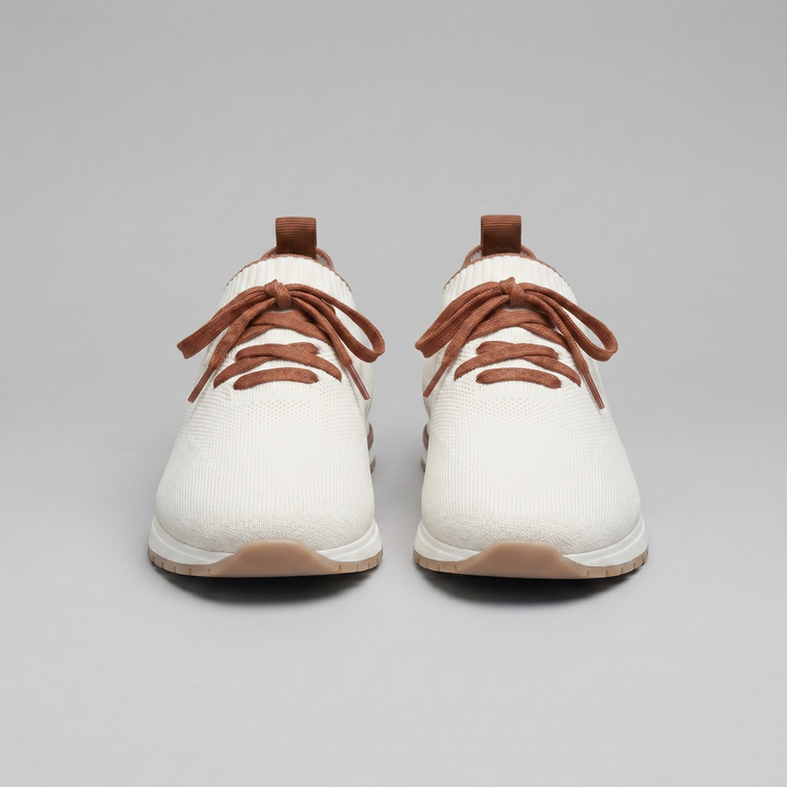 Men's Full-Grain Leather Sock Sneakers – Cashmere Lining