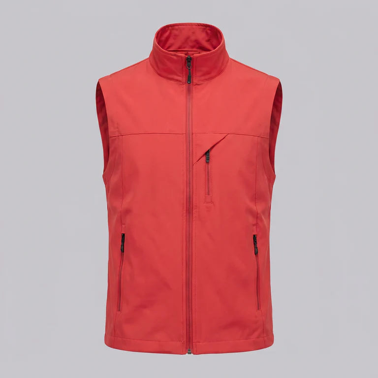 Men's Lightweight Sleeveless Vest – Utility Style with Zippered Pockets