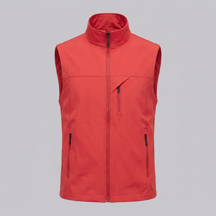 Men's Lightweight Sleeveless Vest – Utility Style with Zippered Pockets