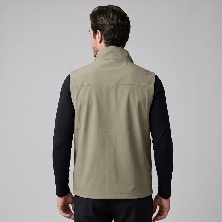 Men's Lightweight Sleeveless Vest – Utility Style with Zippered Pockets