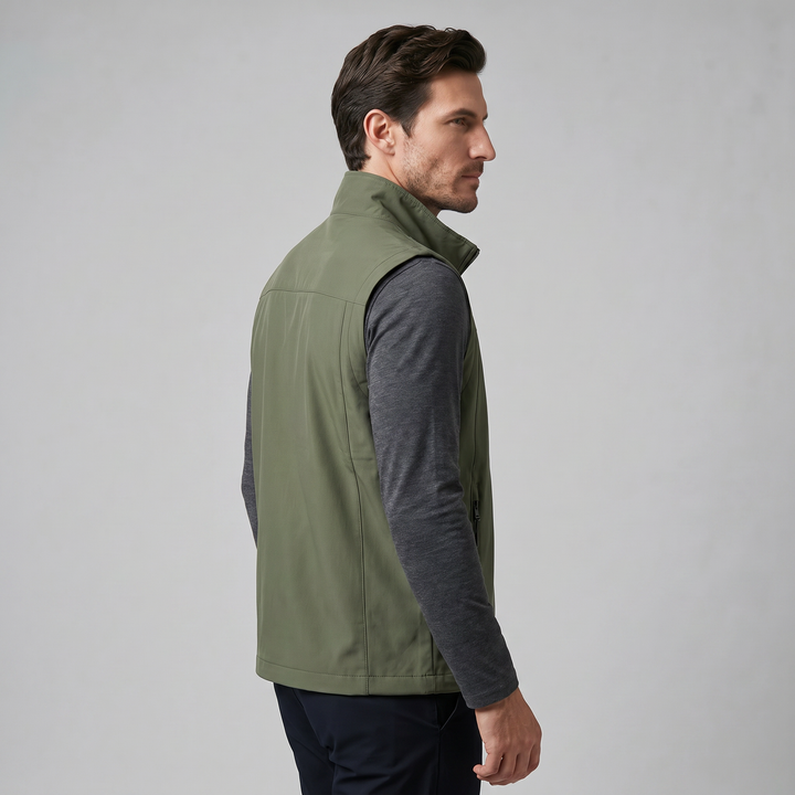Men's Lightweight Sleeveless Vest – Utility Style with Zippered Pockets