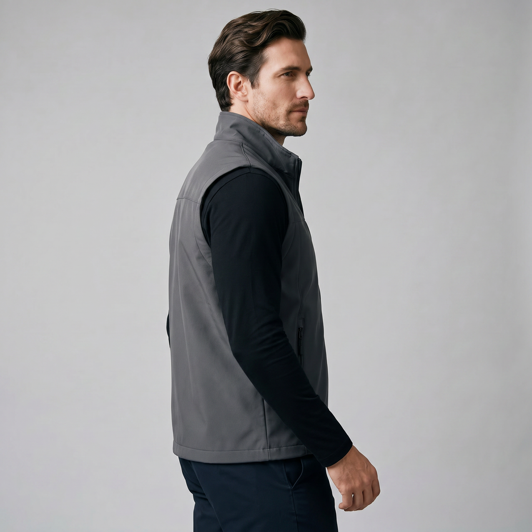 Men's Lightweight Sleeveless Vest – Utility Style with Zippered Pockets