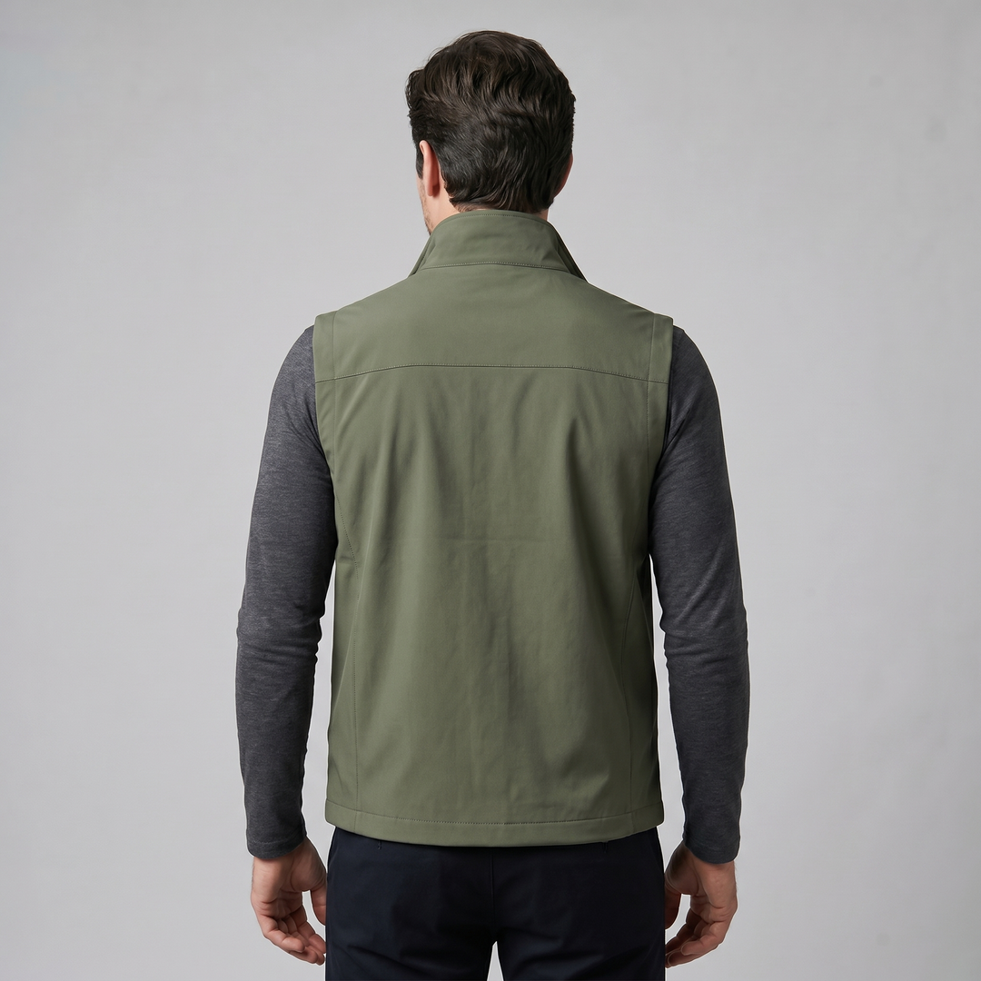 Men's Lightweight Sleeveless Vest – Utility Style with Zippered Pockets