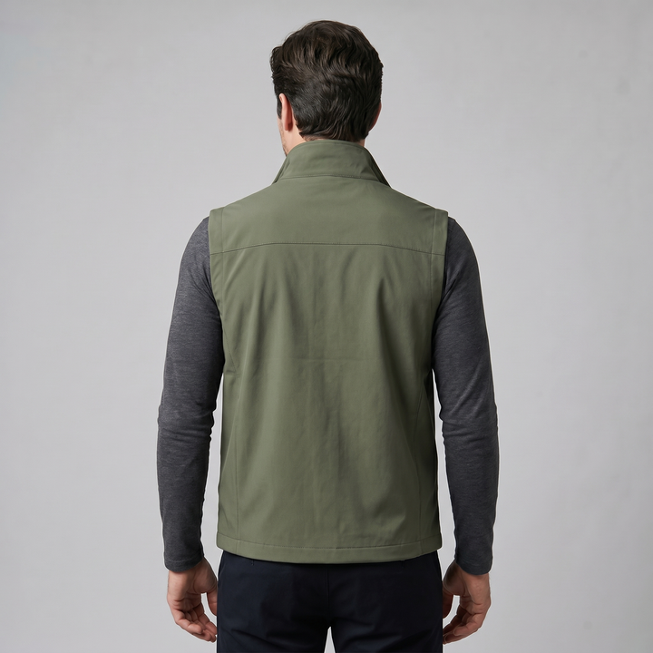 Men's Lightweight Sleeveless Vest – Utility Style with Zippered Pockets