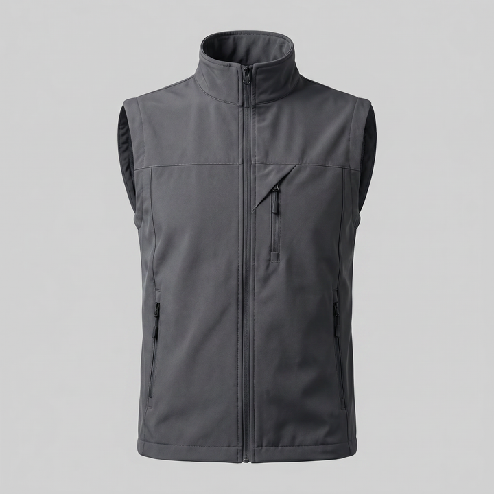 Men's Lightweight Sleeveless Vest – Utility Style with Zippered Pockets