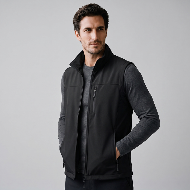 Men's Lightweight Sleeveless Vest – Utility Style with Zippered Pockets