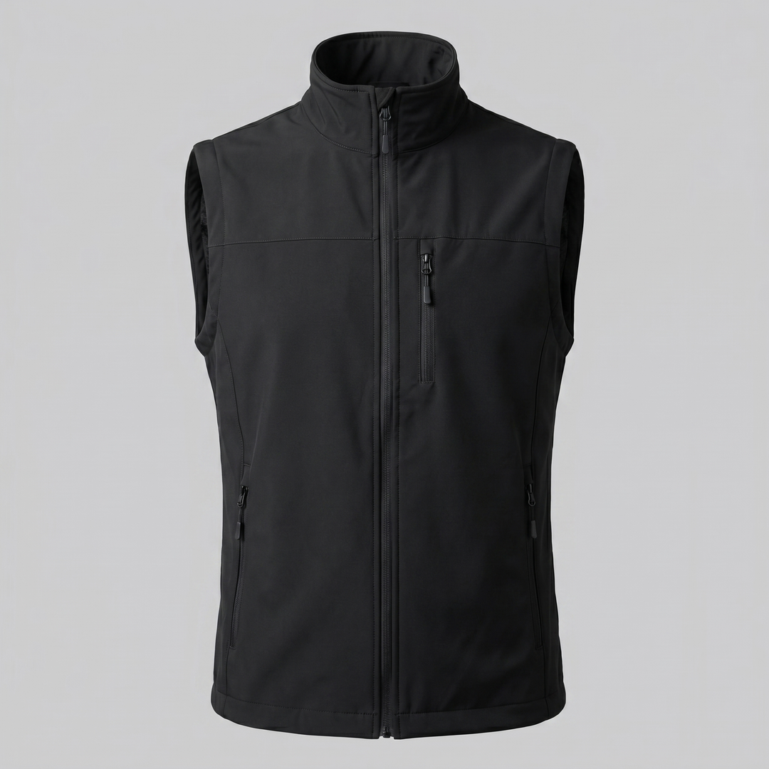 Men's Lightweight Sleeveless Vest – Utility Style with Zippered Pockets