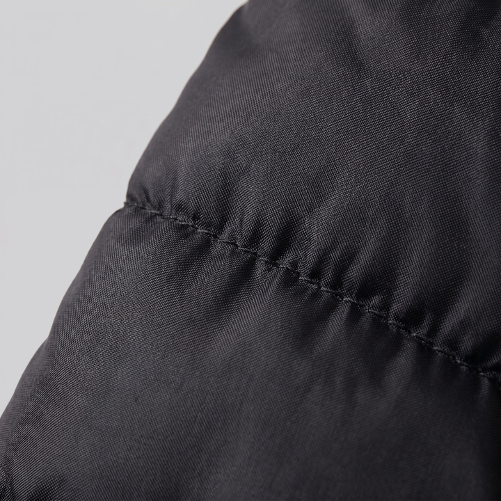 Giacca Uomo con Cappuccio Ibrida Imbottita – Maniche in Maglia Costina