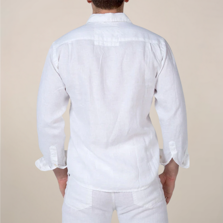 Men's Cotton Shirt Relaxed Fit – Buttons and Long Sleeves