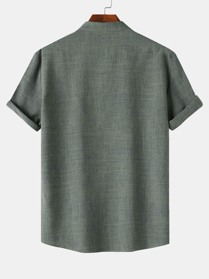 Men's Short Sleeve Henley Shirt – Relaxed Fit