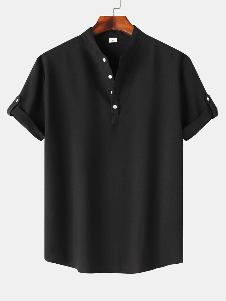 Men's Short Sleeve Henley Shirt – Relaxed Fit