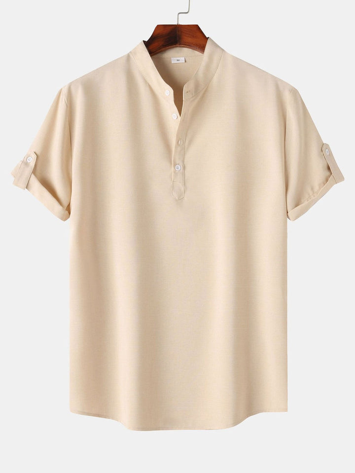 Men's Short Sleeve Henley Shirt – Relaxed Fit