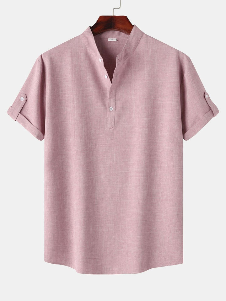Men's Short Sleeve Henley Shirt – Relaxed Fit