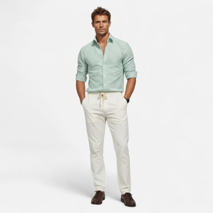 Camicia Uomo Slim a Righe – Taglio Slim Business