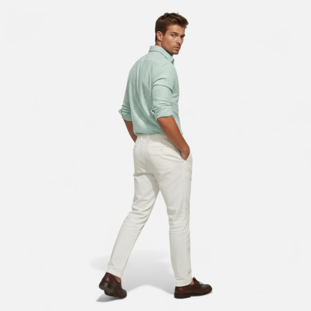 Camicia Uomo Slim a Righe – Taglio Slim Business
