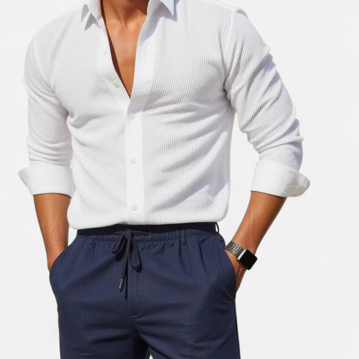 Camicia Uomo Slim a Righe – Taglio Slim Business