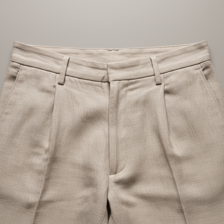 Men's Linen and Cotton Pants – Lightweight Straight and Casual Fit