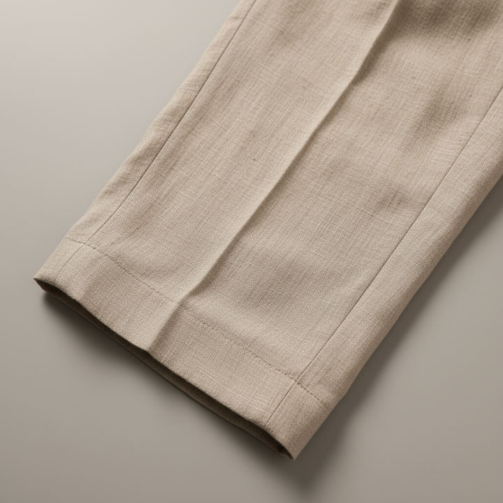 Men's Linen and Cotton Pants – Lightweight Straight and Casual Fit
