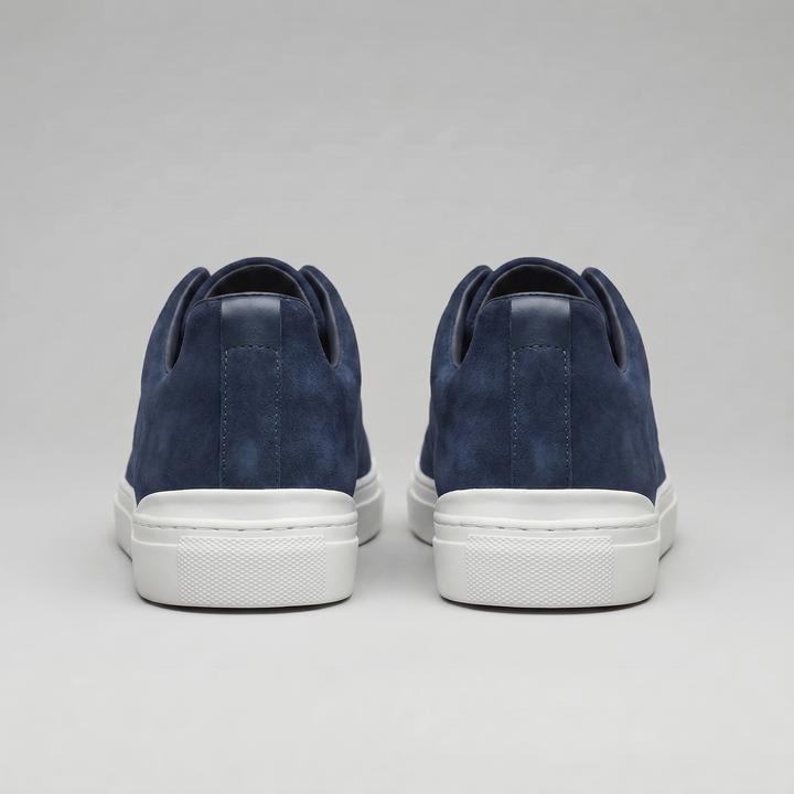 Men's Slip-On Shoes – Suede-Like Upper with Cross Strap