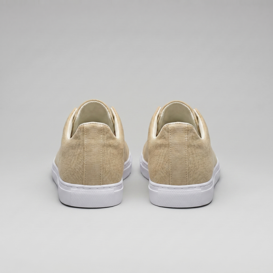 Men's Slip-On Shoes – Suede-Like Upper with Cross Strap