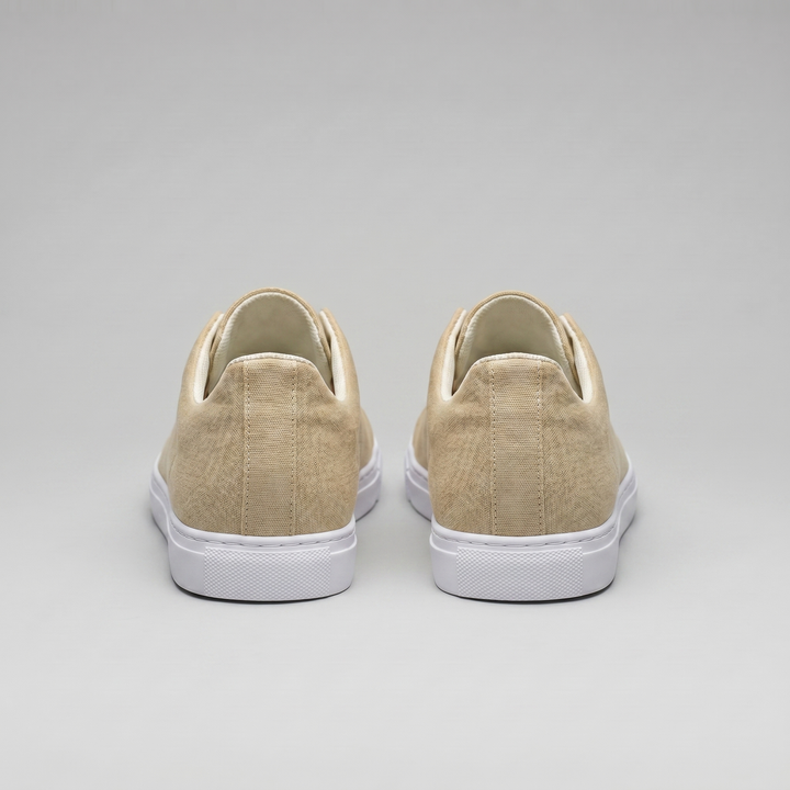 Men's Slip-On Shoes – Suede-Like Upper with Cross Strap