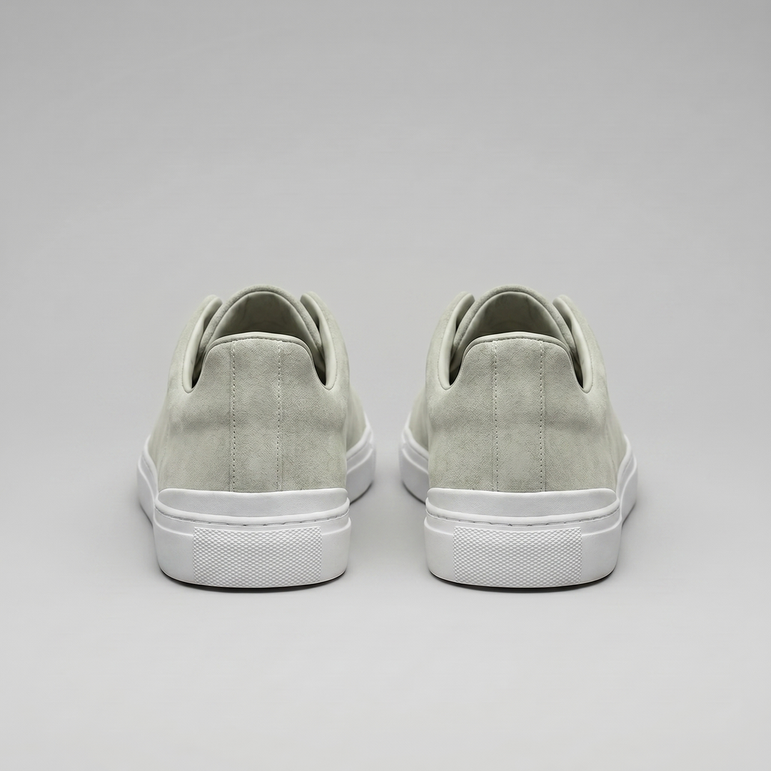 Men's Slip-On Shoes – Suede-Like Upper with Cross Strap