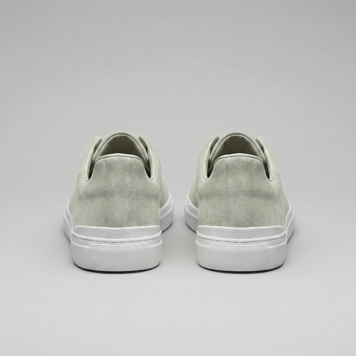Men's Slip-On Shoes – Suede-Like Upper with Cross Strap