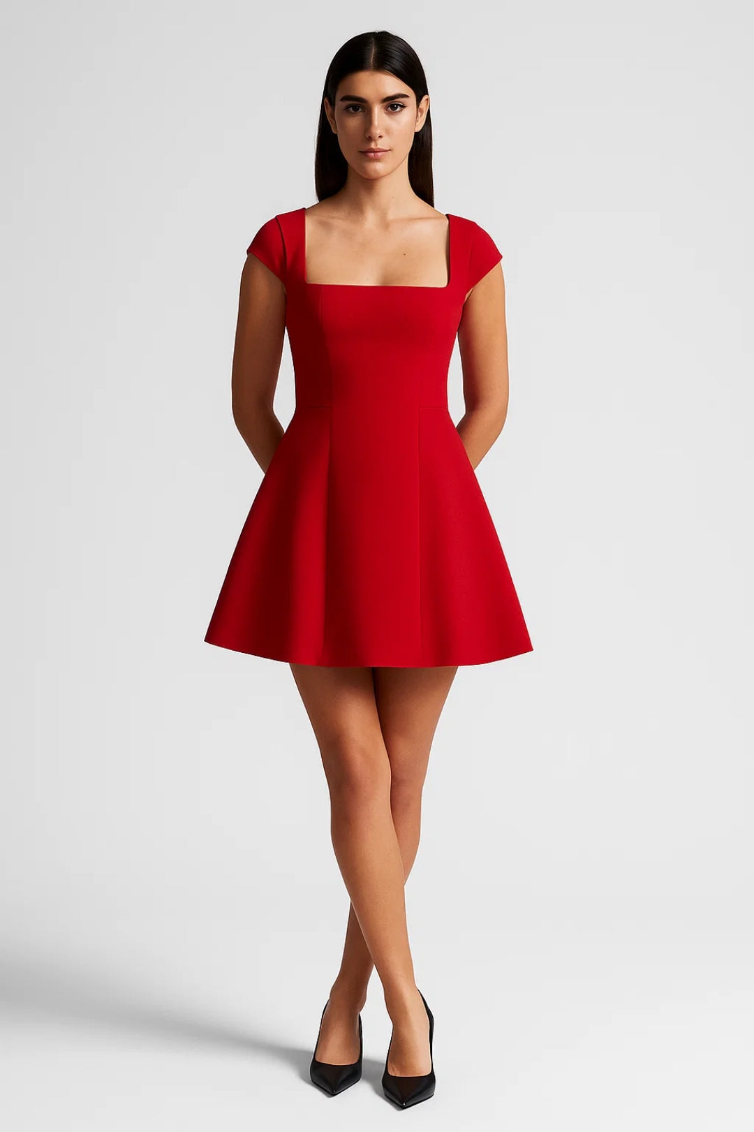 Vestito Mini Donna a Ruota – Taglio Svasato Stile Elegante