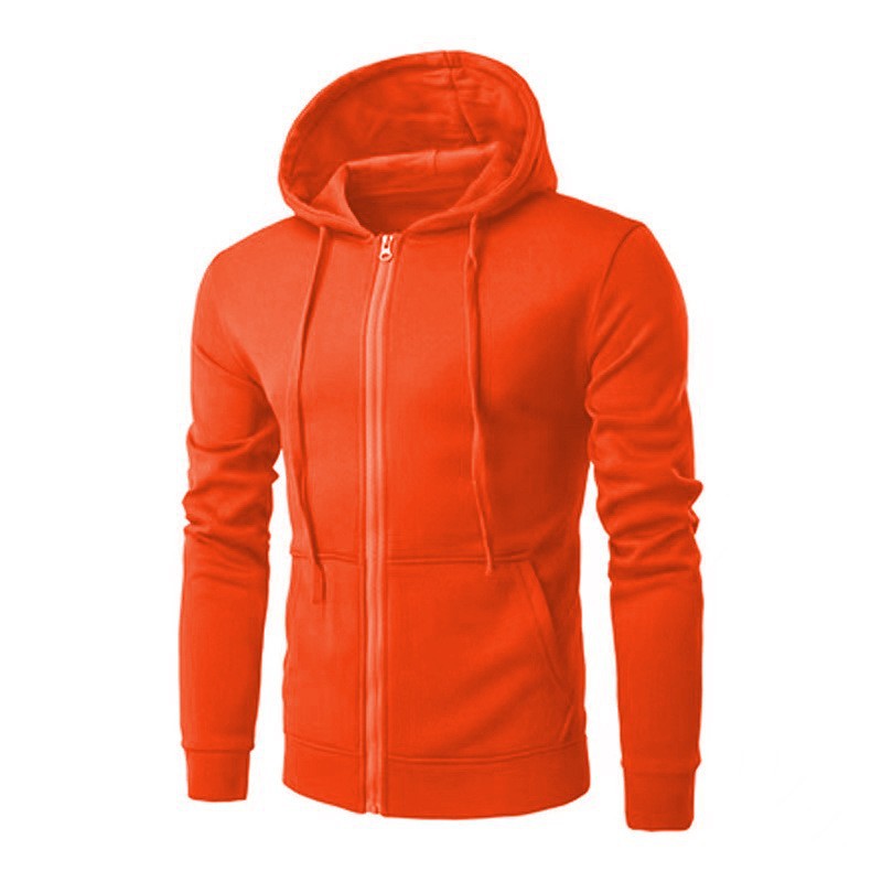 Sweat à Capuche Homme Zippé Ajusté – Poche Kangourou
