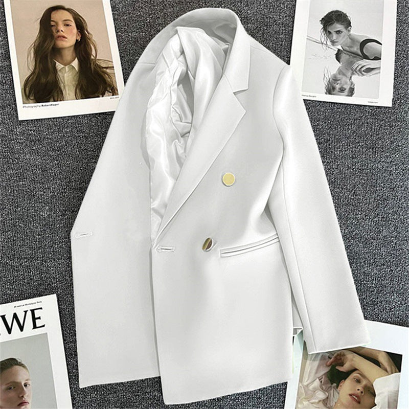 Women's Oversized Blazer Suit – Chic Double-Breasted Jacket
