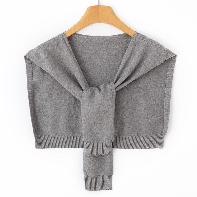 Étole Femme en Maille Fine à Nouer – Couvre-Épaules Façon Boléro