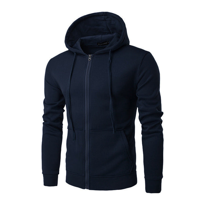 Veste à Capuche Homme Zippée Slim – Doublure Polaire Douce