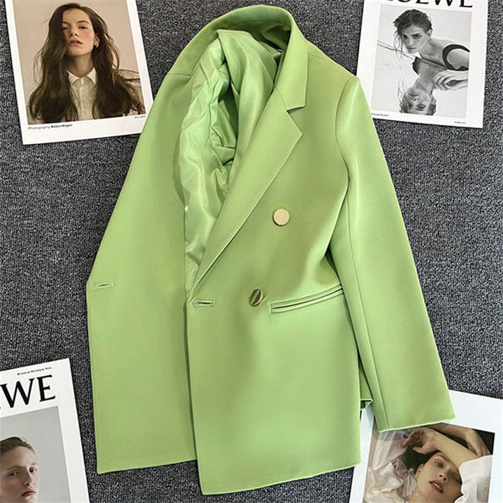 Women's Oversized Blazer Suit – Chic Double-Breasted Jacket