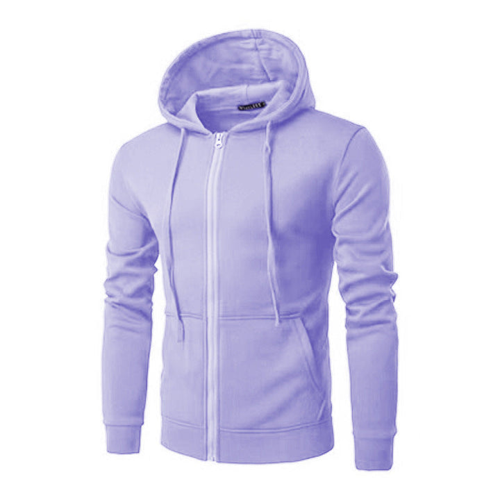 Veste à Capuche Homme Zippée Slim – Doublure Polaire Douce