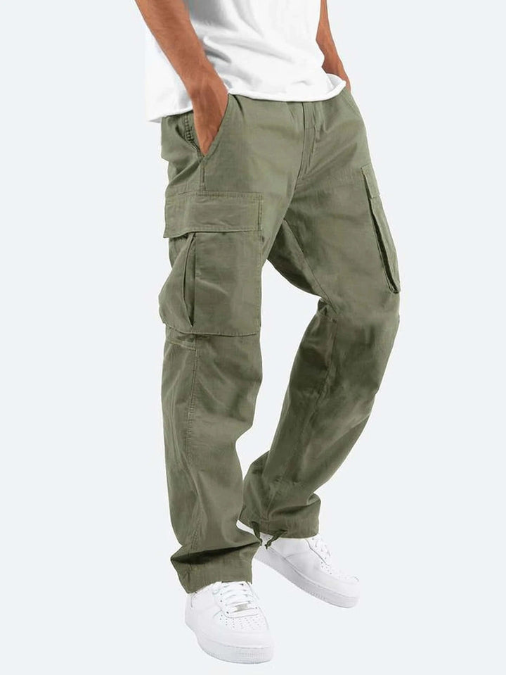 Men's Cargo Pants in Cotton Blend – Loose Fit Utility Style